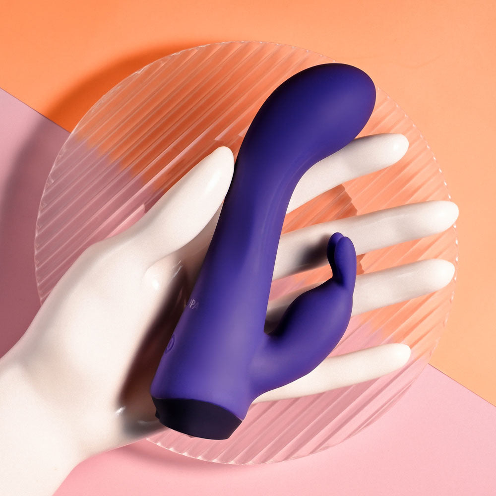 Selopa PLUM JOB - Purple 13.5 cm USB Rechargeable Rabbit Vibrator-SL-RS-5391-2