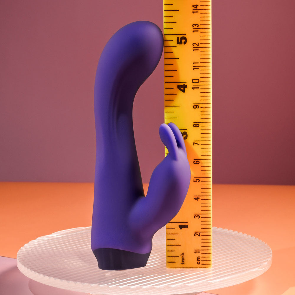 Selopa PLUM JOB - Purple 13.5 cm USB Rechargeable Rabbit Vibrator-SL-RS-5391-2