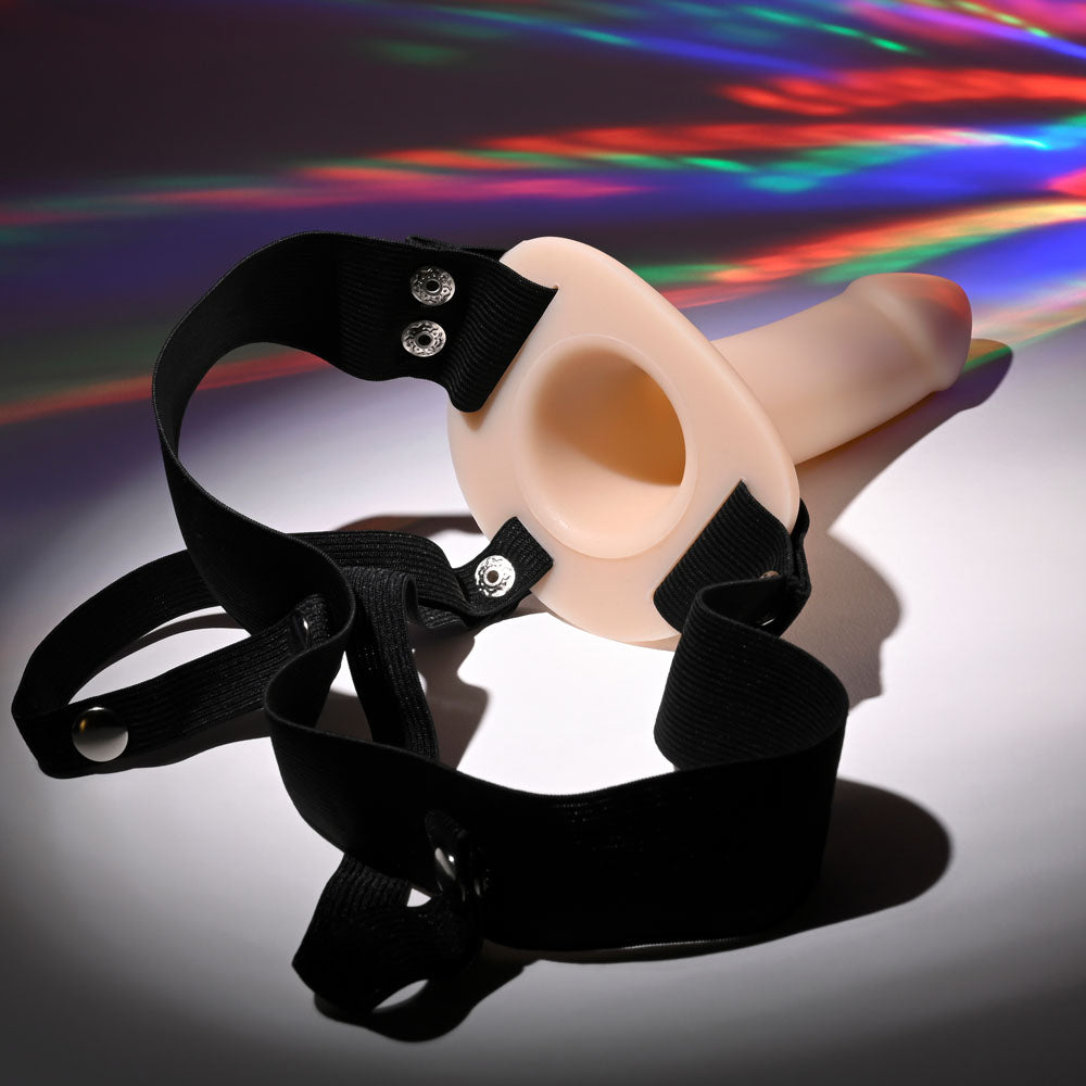 Selopa OUR FIRST HOLLOW STRAP ON LIGHT - Flesh 16.3 cm Hollow Strap-On-SL-SO-6244-2