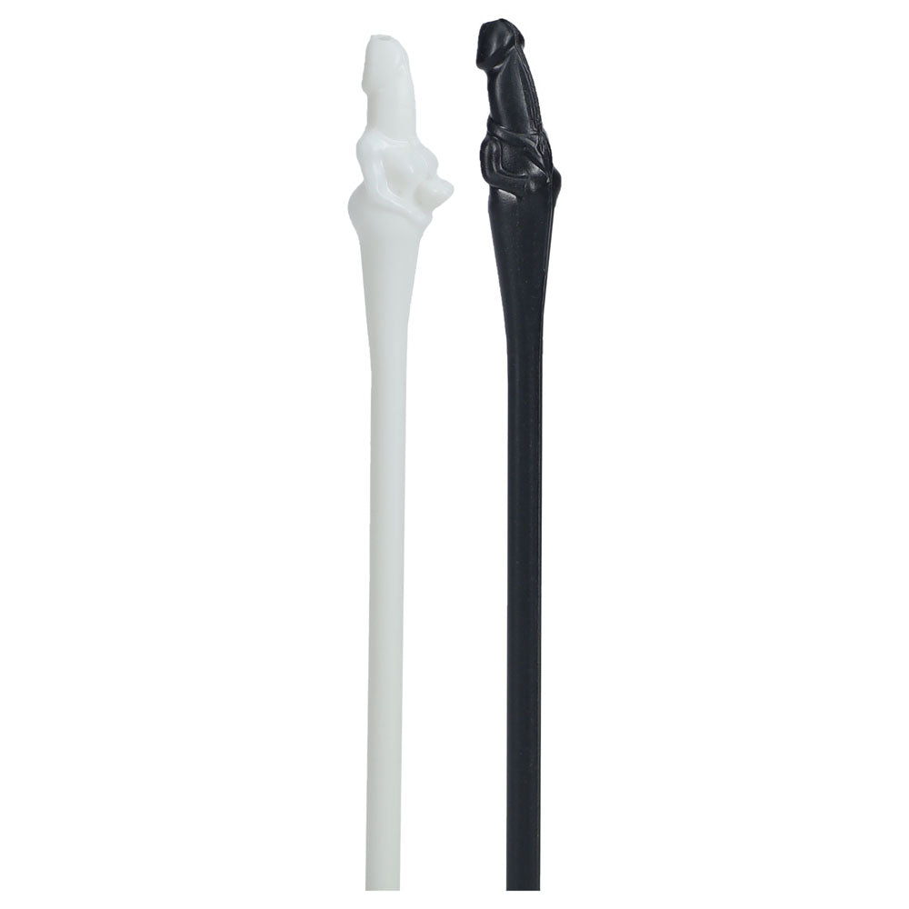 S-LINE The Dickheads - Couples Straws Black/White-(sli247mul)