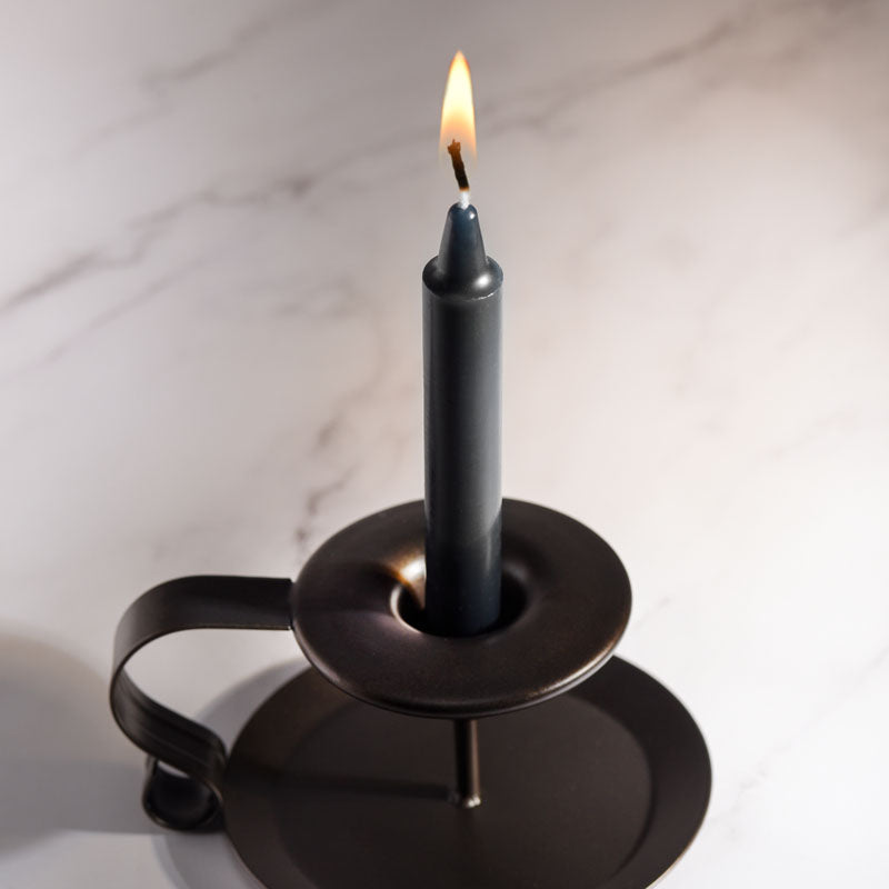 LaCire Drip Pillar Candles - Black - Black Drip Candles - Set of 3-SS05206