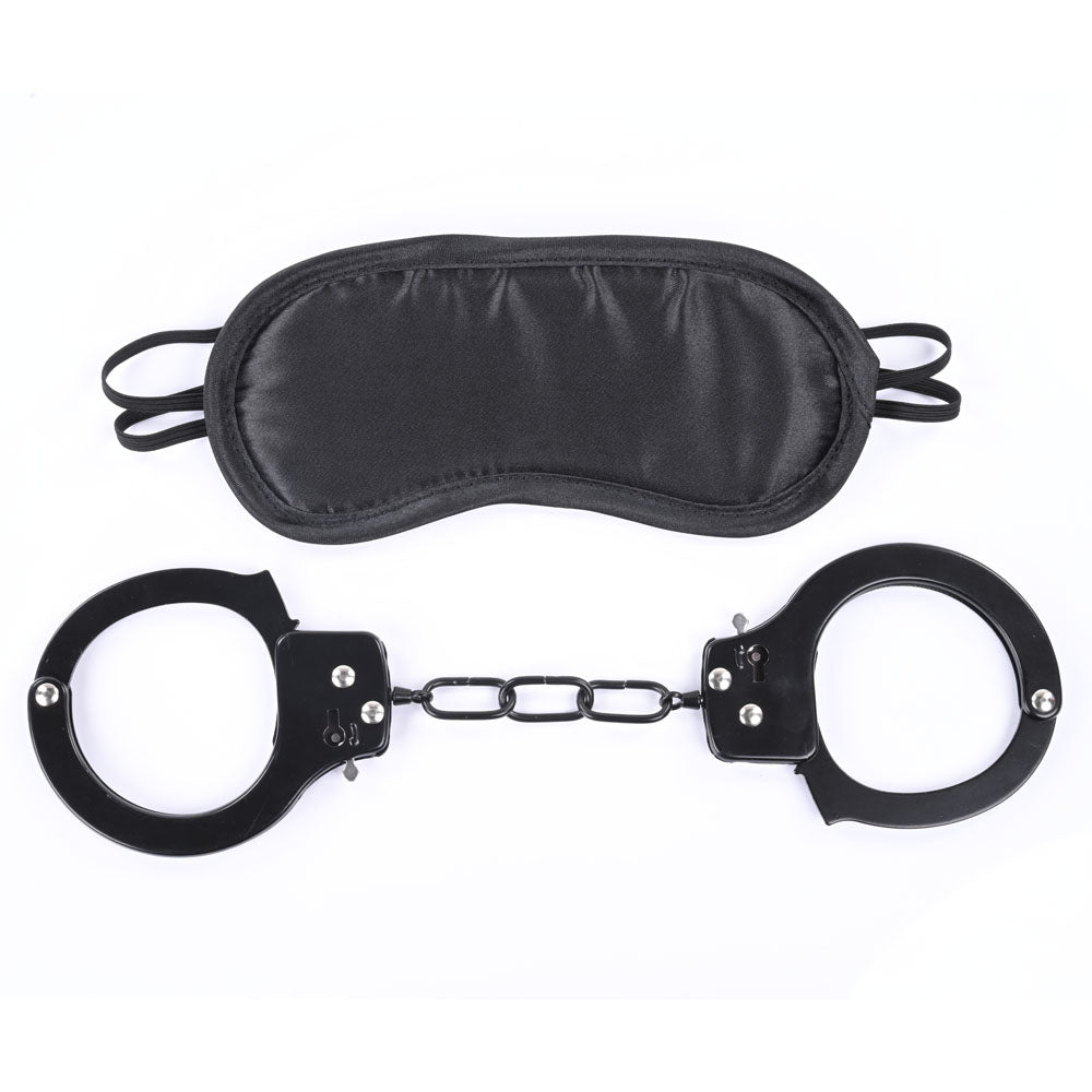 Sex & Mischief Shadow Cuff Kit - Black - 2 Piece Set-SS09807