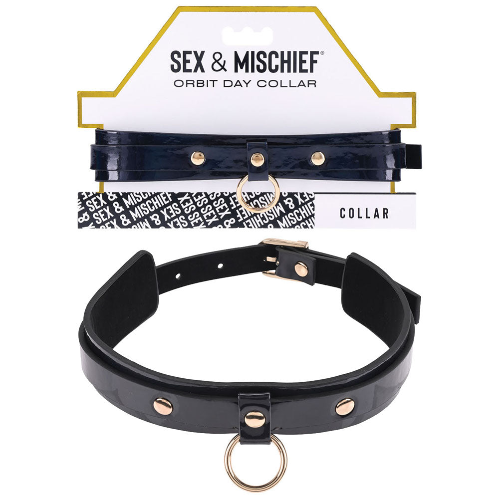 Sex & Mischief Orbit Day Collar - Black Collar-SS09853