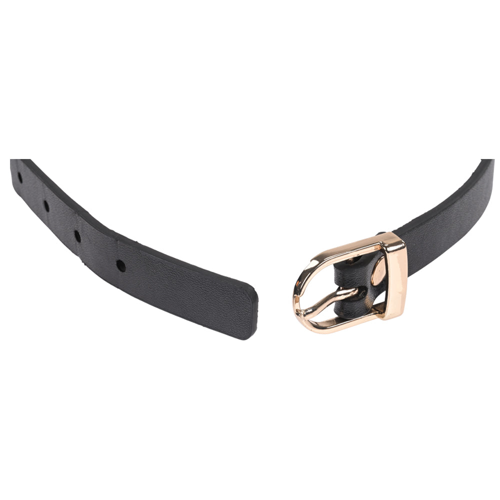 Sex & Mischief Double Buckle Day Collar - Black Collar-SS09854