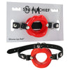 Sex & Mischief Silicone Lips Mouth Gag - Red - Red Mouth Restraint-SS09943