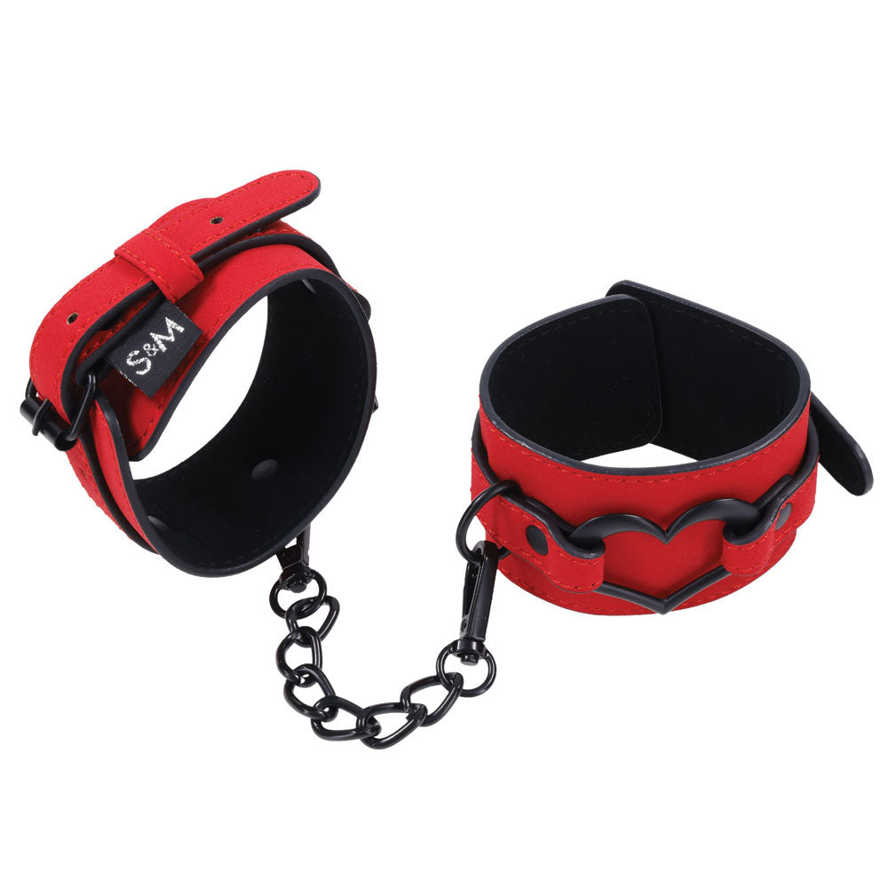 Sex & Mischief Amor Handcuffs - Red Restraints-SS09953