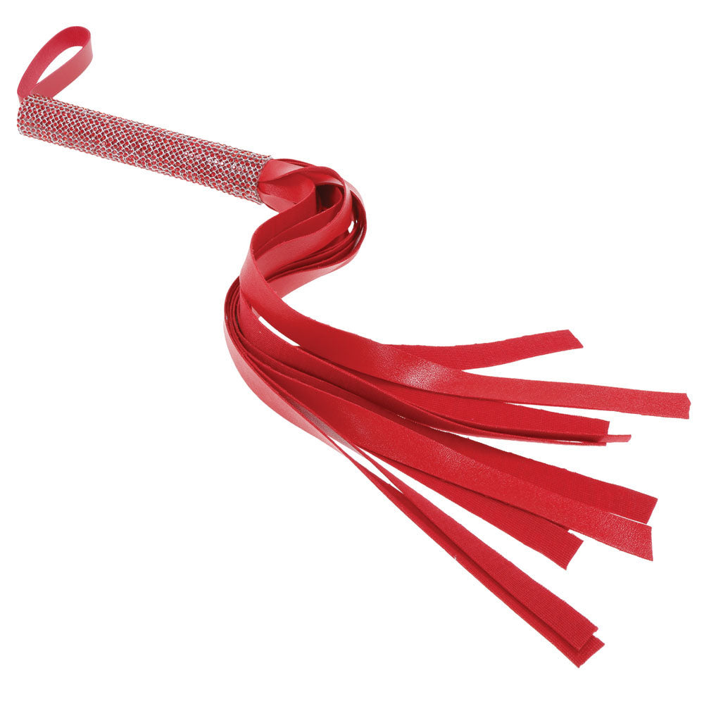 Sex & Mischief Amor Sparkle Flogger - Red 33 cm Flogger Whip-SS09955