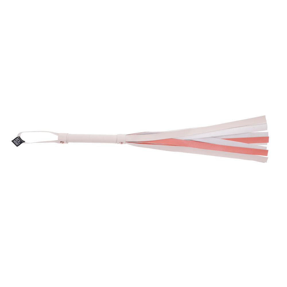 Sex & Mischief Peaches n CreaMe Stripe Flogger - Peach 80 cm Flogger Whip