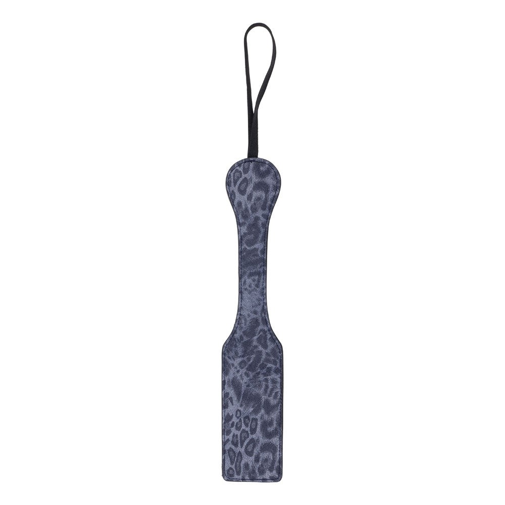 Sex & Mischief Cougar Studded Paddle - Navy Blue Paddle with Gold Studs