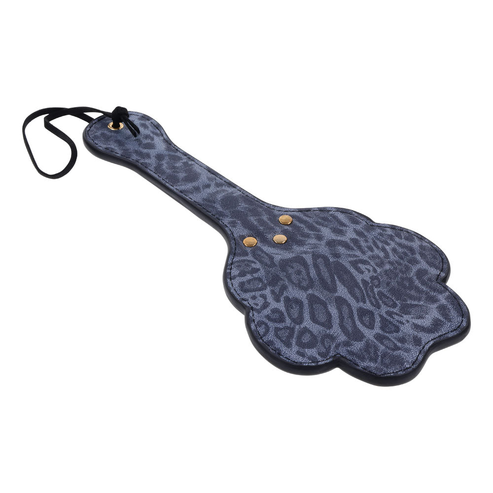 Sex & Mischief Cougar Paw Paddle - Navy Blue/Gold Spanking Paddle-SS09977