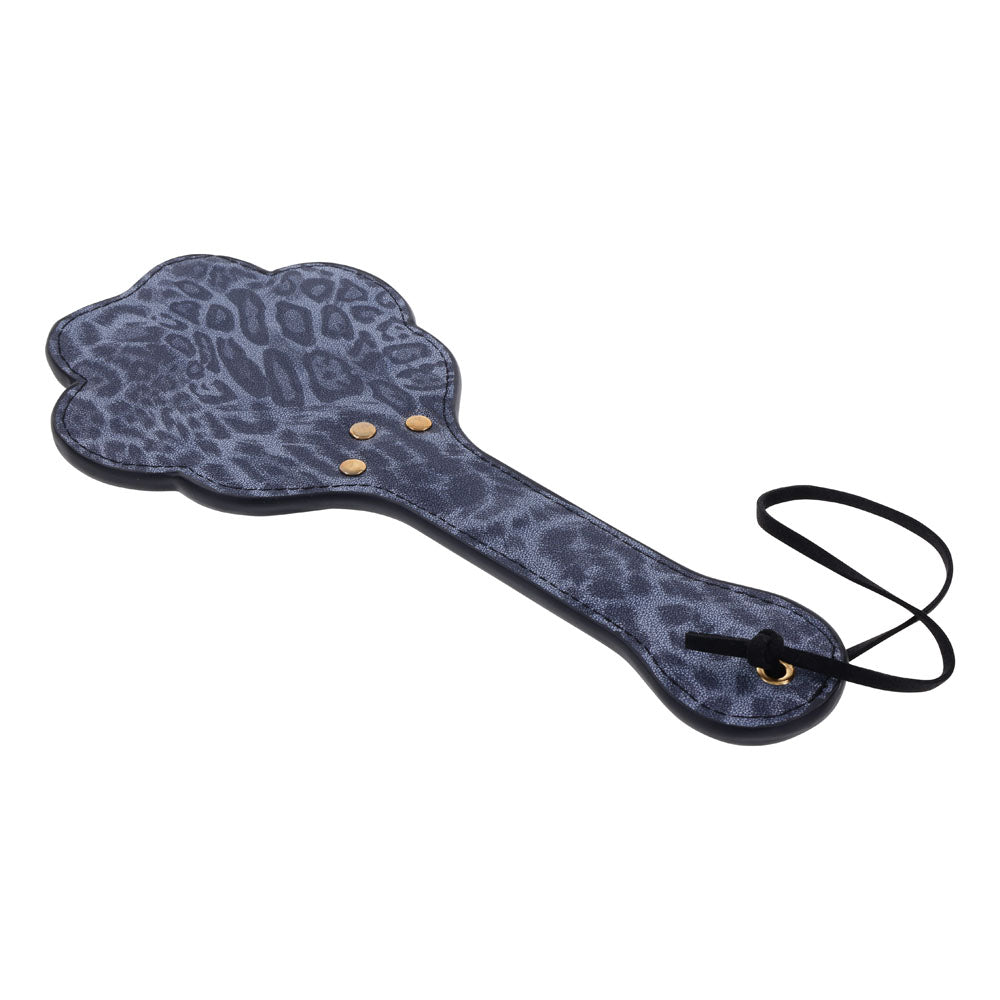 Sex & Mischief Cougar Paw Paddle - Navy Blue/Gold Spanking Paddle-SS09977