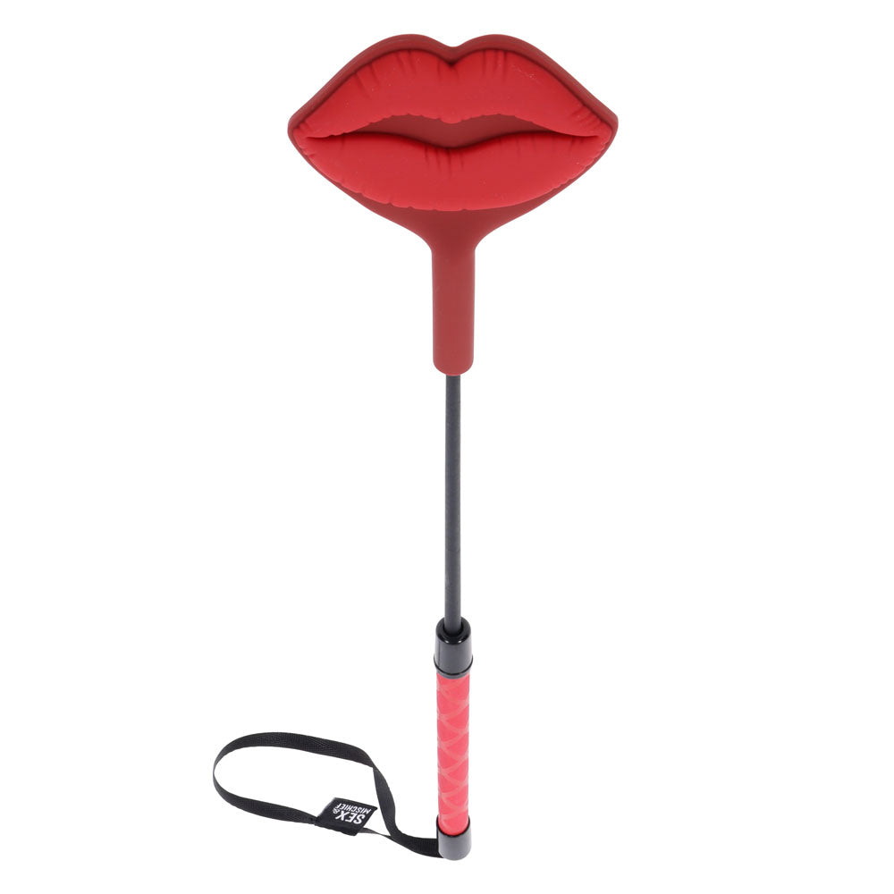 S&M Exs & Ohs Kiss Crop - Red Silicone Tipped Crop Whip-SS09980