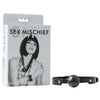 Sex & Mischief Breathable Ball Gag - Black Mouth Restraint-SS10023