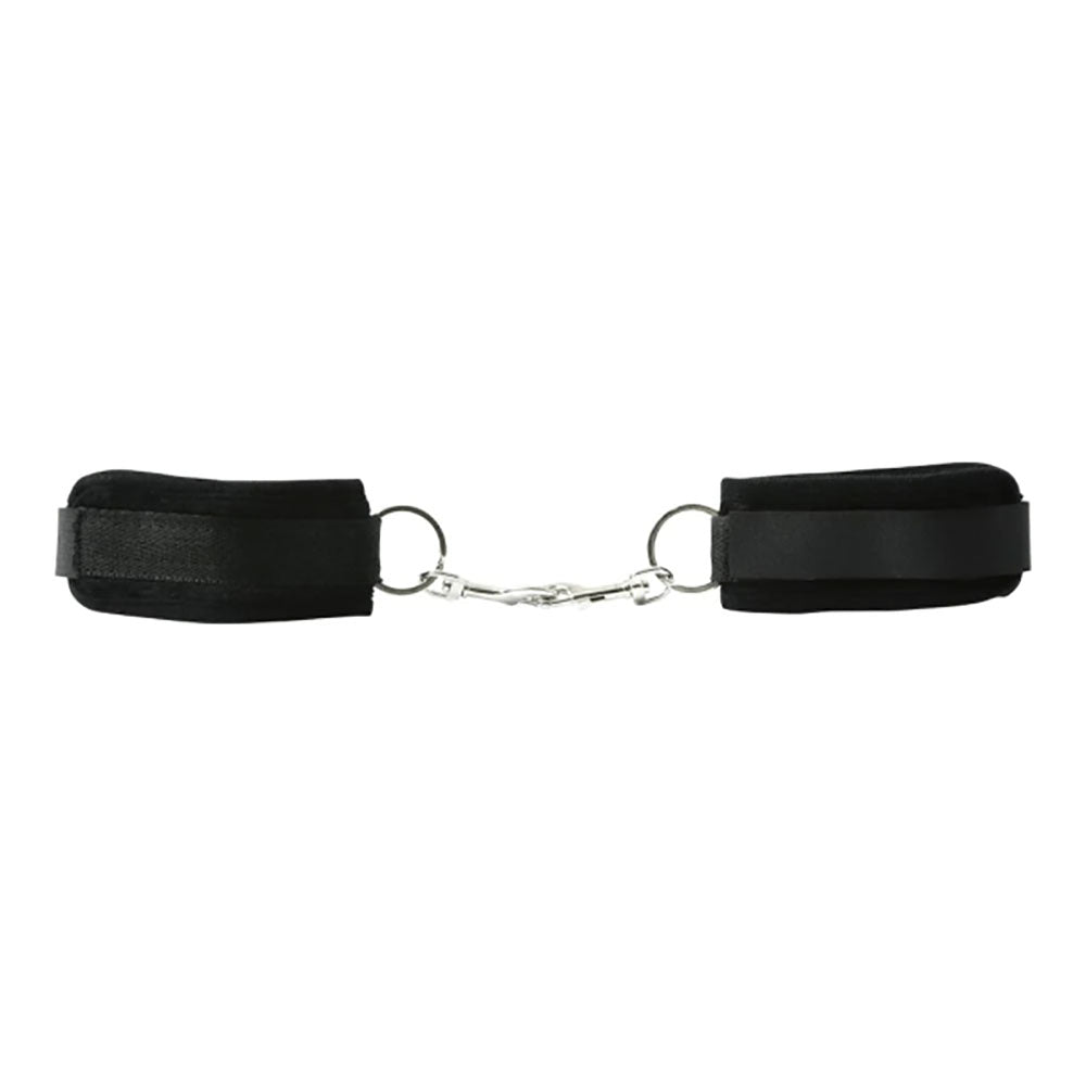 Sex & Mischief Black Beginners Handcuffs - Black Restraints-SS10028