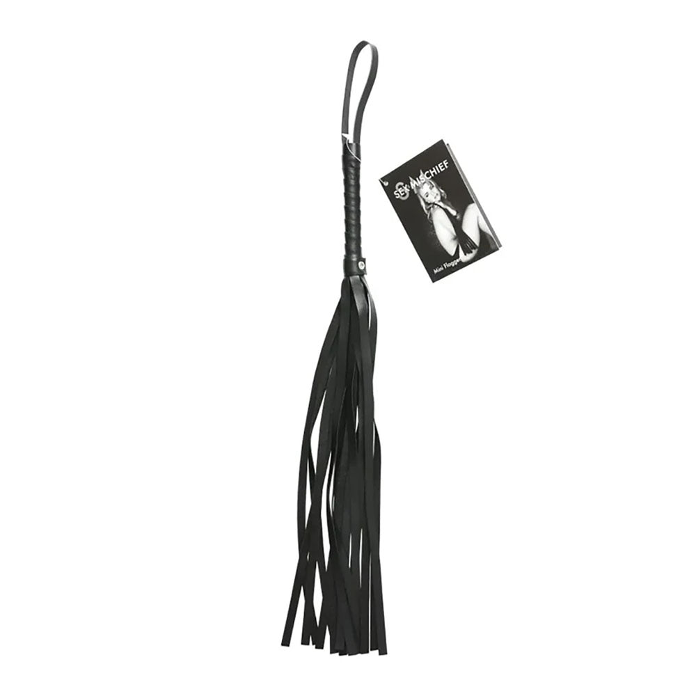 Sex & Mischief Mini Flogger - Black 53 cm Flogger Whip-SS10046