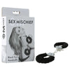 Sex & Mischief Furry Handcuffs - Black - Black Restraints-SS10066