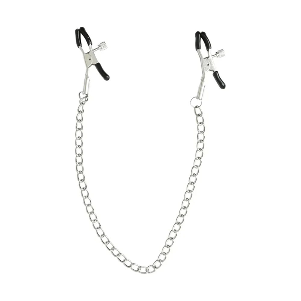 Sex & Mischief Chained Nipple Clamps - Nipple Clamps with 30 cm Chain-SS10089