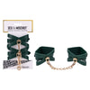 Sex & Mischief Indica Cutout Cuffs - Green/Gold Restraints-SS10215