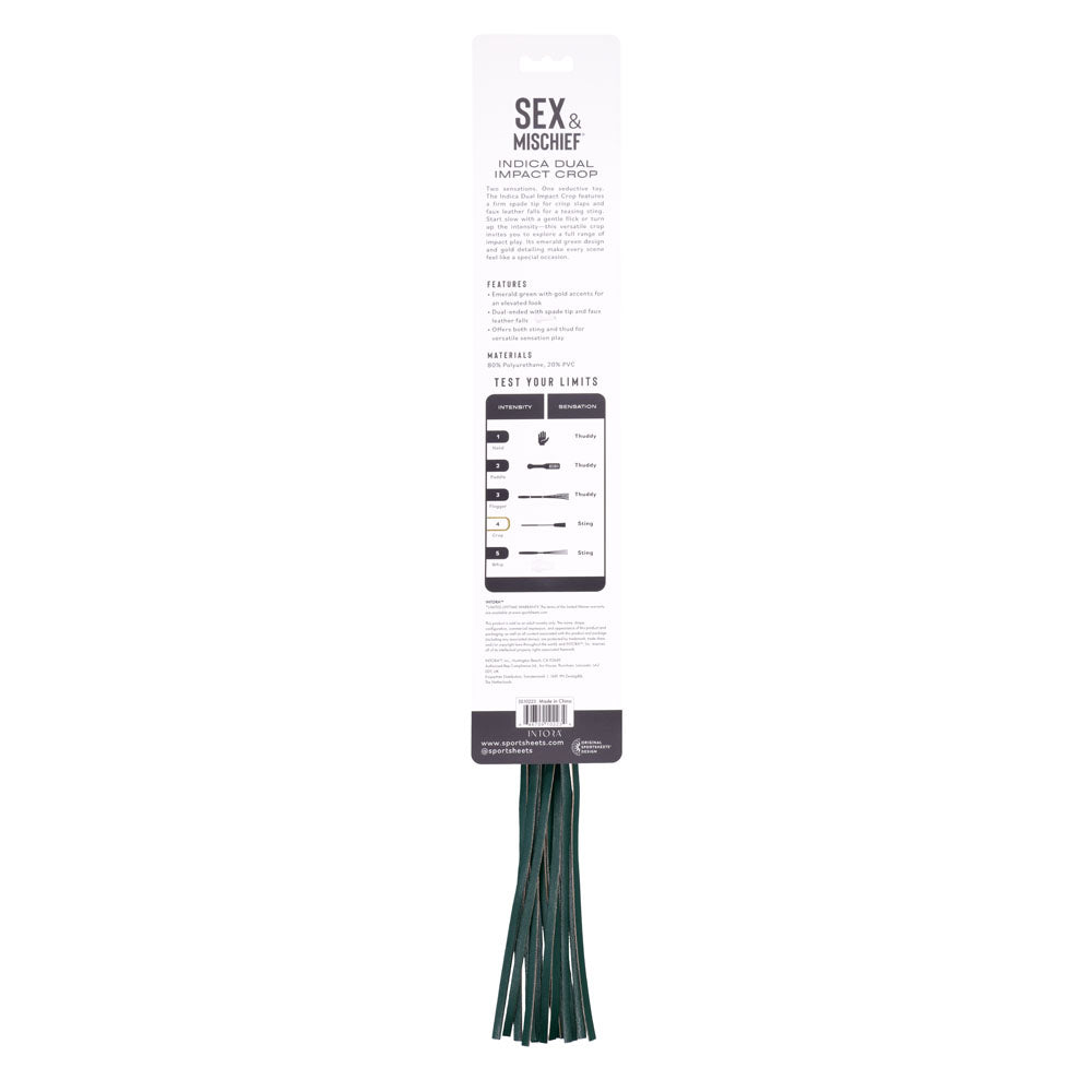 Sex & Mischief Indica Dual Impact Crop - Green Crop Whip - SS10223