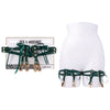 Sex & Mischief Indica Laced Up Garters - Green/Gold Garters - Set of 2 - SS10224