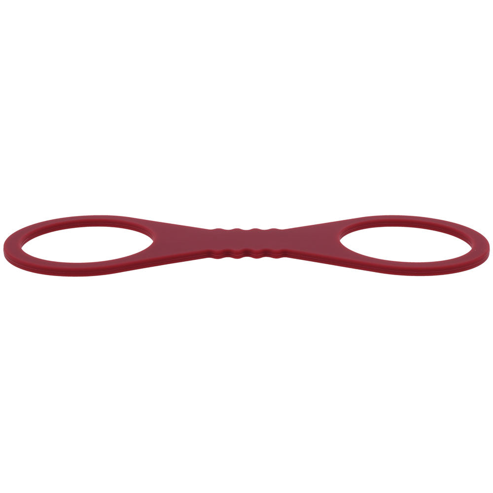 Sex & Mischief Enchanted Large Silicone Cuffs - Burgundy Large Restraints - SS10232