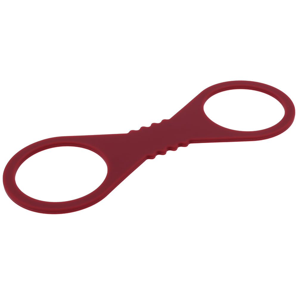 Sex & Mischief Enchanted Large Silicone Cuffs - Burgundy Large Restraints - SS10232