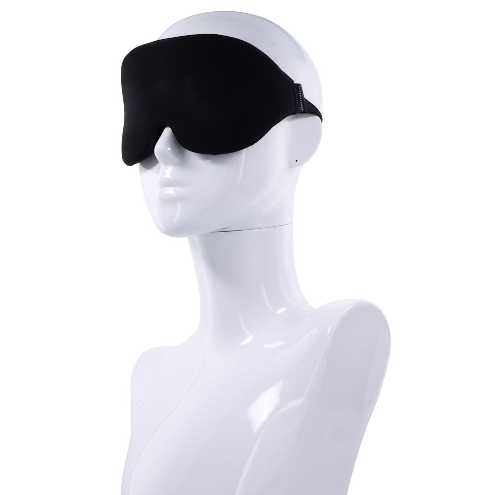 SPORTSHEETS Blackout Blindfold - Black Eye Mask-SS32404