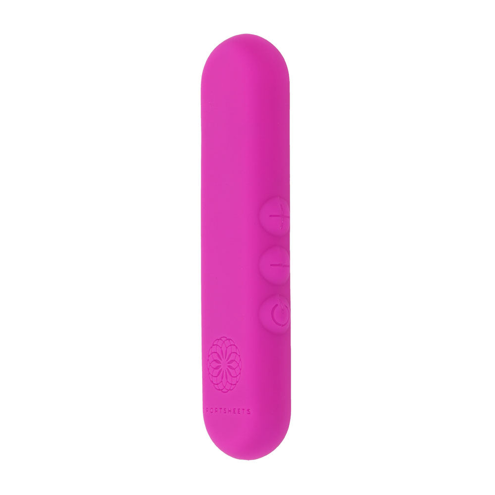 Pivot Flat Bullet - Pink - Pink 10.2 cm USB Rechargeable Bullet-SS36018