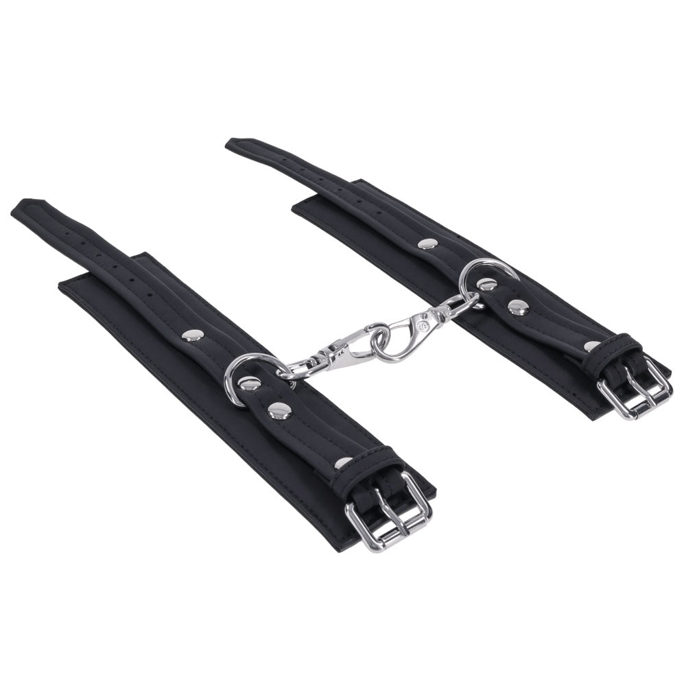 SPORTSHEETS Signature Midnight Muse Handcuffs - Black Adjustable Restraints - SS68101