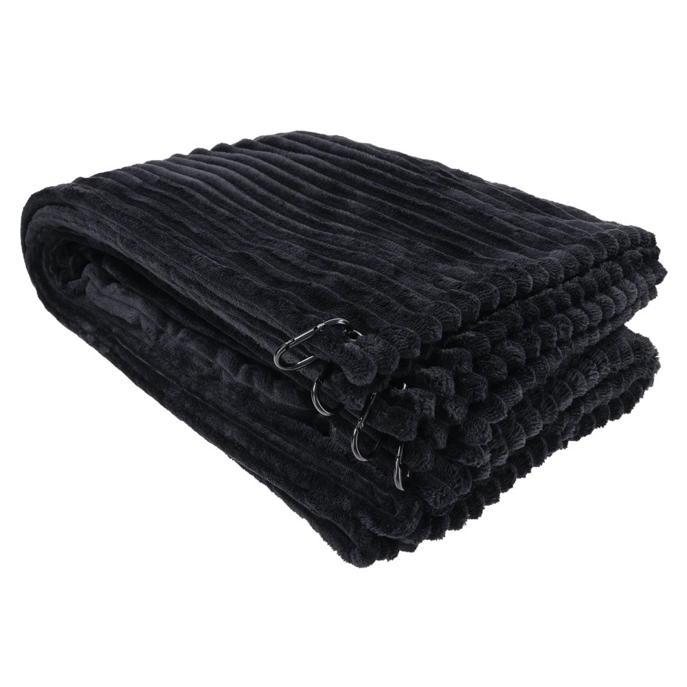SPORTSHEETS Signature Waterproof Blanket - Black Waterproof Blanket - SS68115