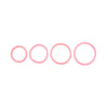 SPORTSHEETS Rubber O-Ring 4 Pack - Coral - Coral Rings - 4 Pack