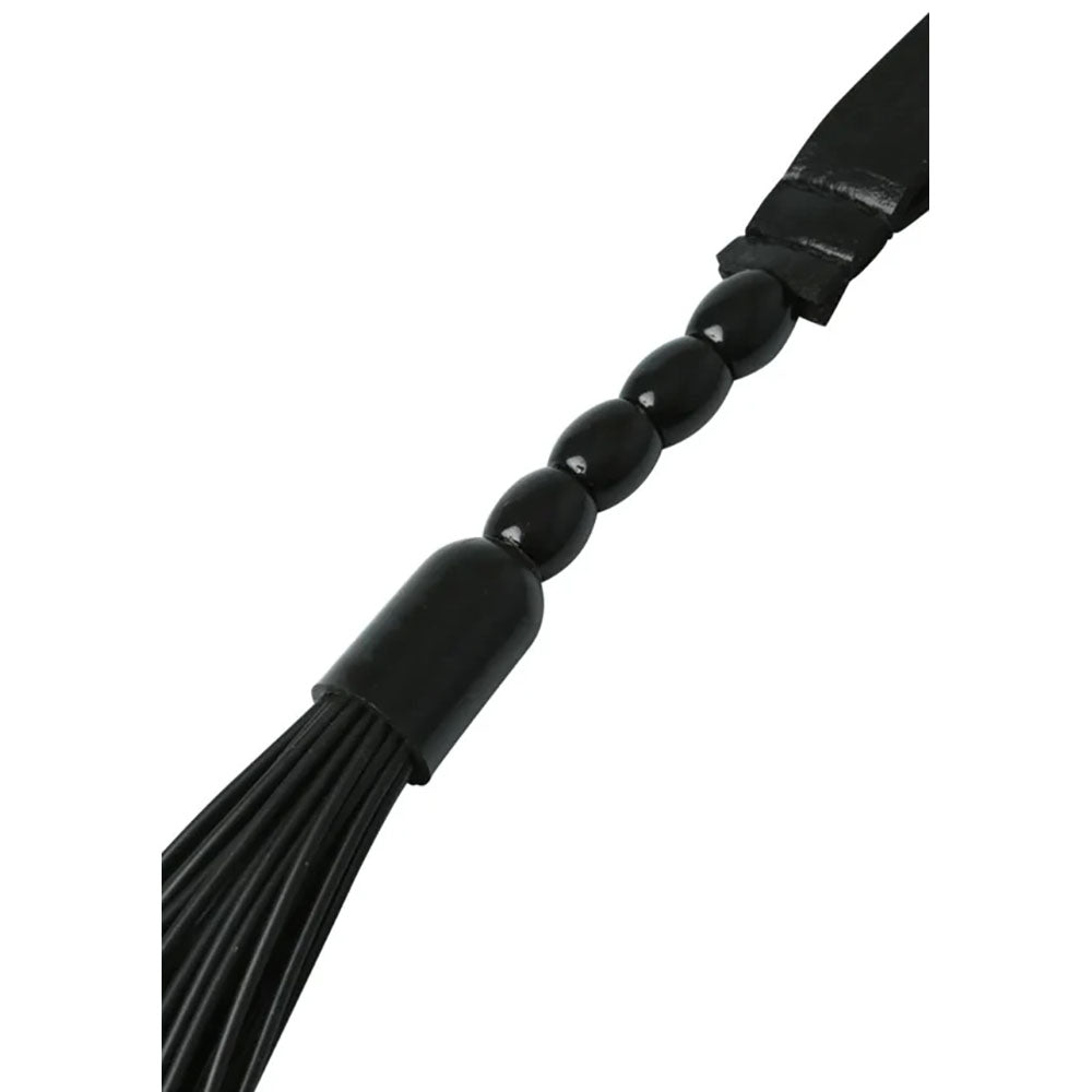 Sex & Mischief Noir Whip - Black 40 cm Rubber Whip-SS92124