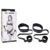 Sex & Mischief Thigh & Wrist Cuffs - Black Restraints-SS92127