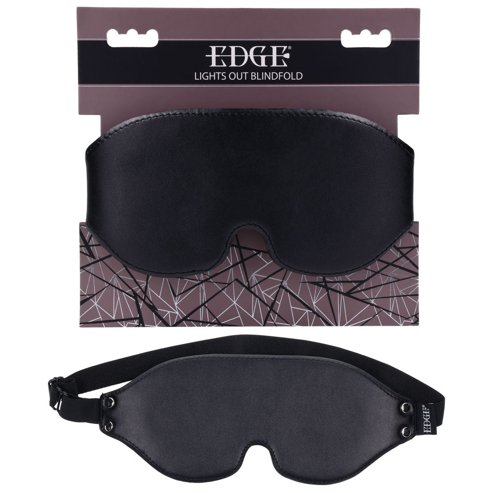 EDGE Lights Out Blindfold - Black Eyemask Restraint-SS98044