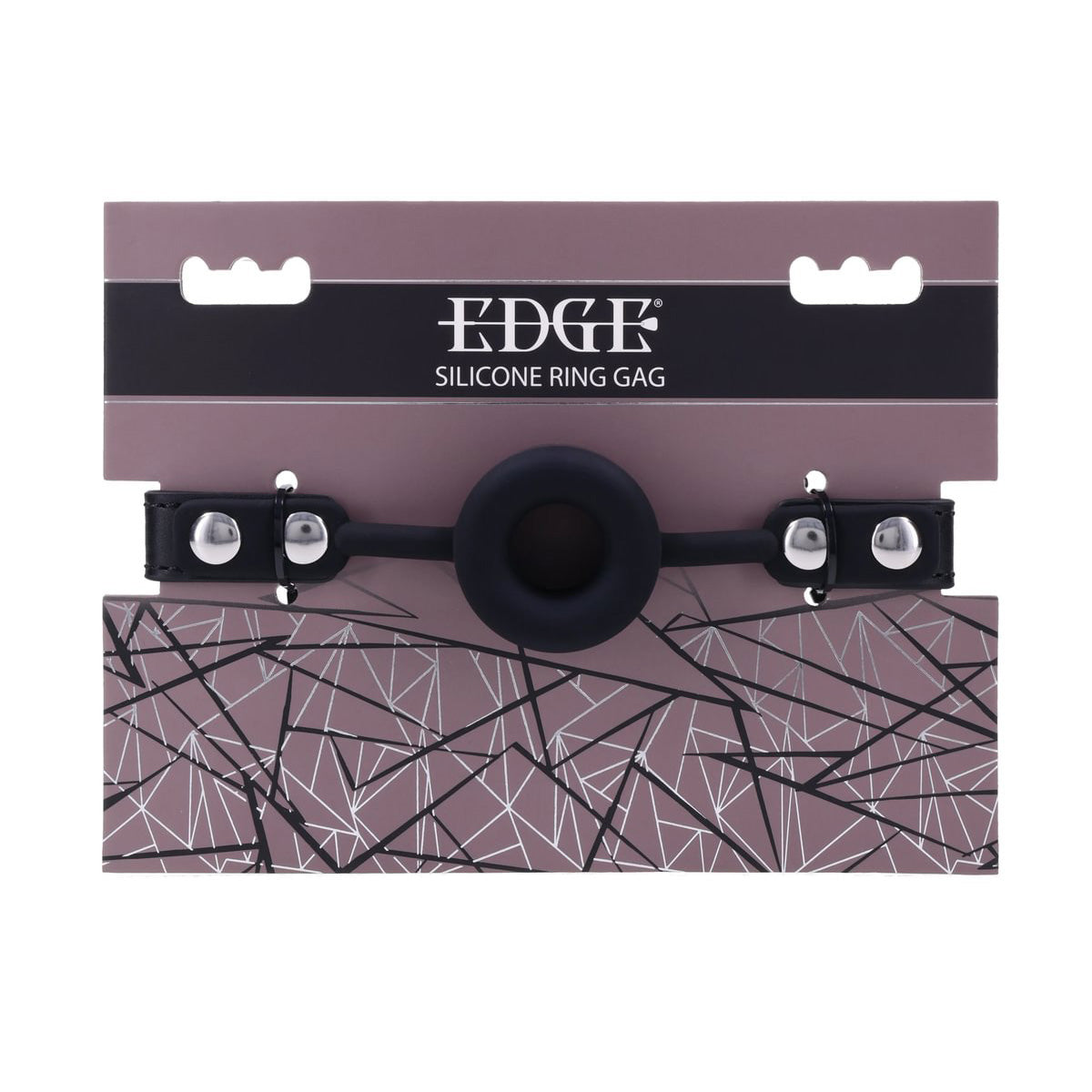 EDGE Silicone Ring Gag - Black Mouth Restraint - SS98053