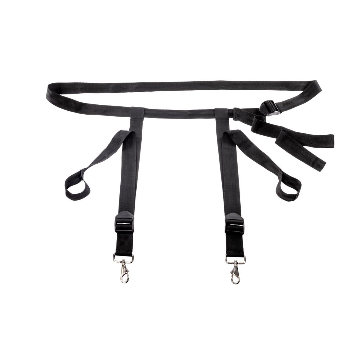 EDGE Adjustable Door Restraints - Black Restraints (Cuffs not included) - SS98066