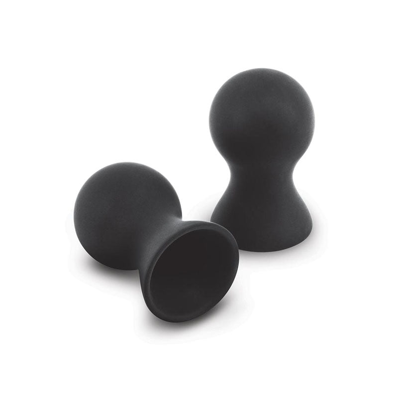 Size Up Silicone Nipple Suckers - Black - Set of 2-SU105