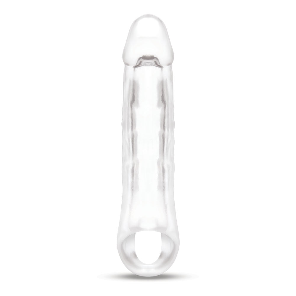Size Up 2 Inch See-Thru Penis Extender with Ball Loop-(su402)