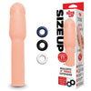 Size Up Realistic 4 Inch Penis Extender - Flesh 10.1 cm (4) Penis Extension Sleeve-SU407