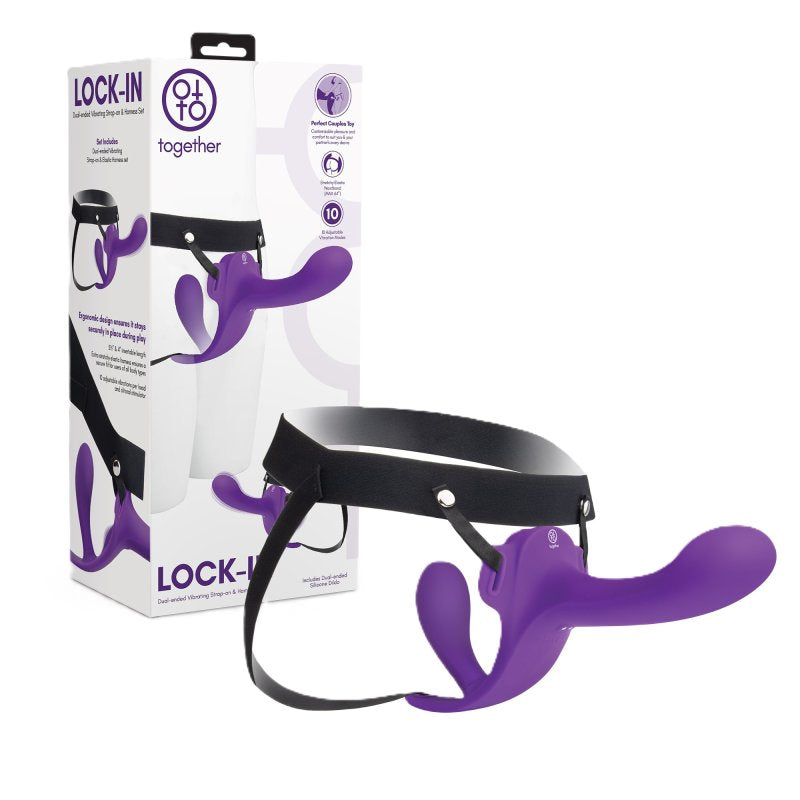 Together Toy Lock-In Dual-Ended Vibrating Strap-on & Harness Set-TOG-013