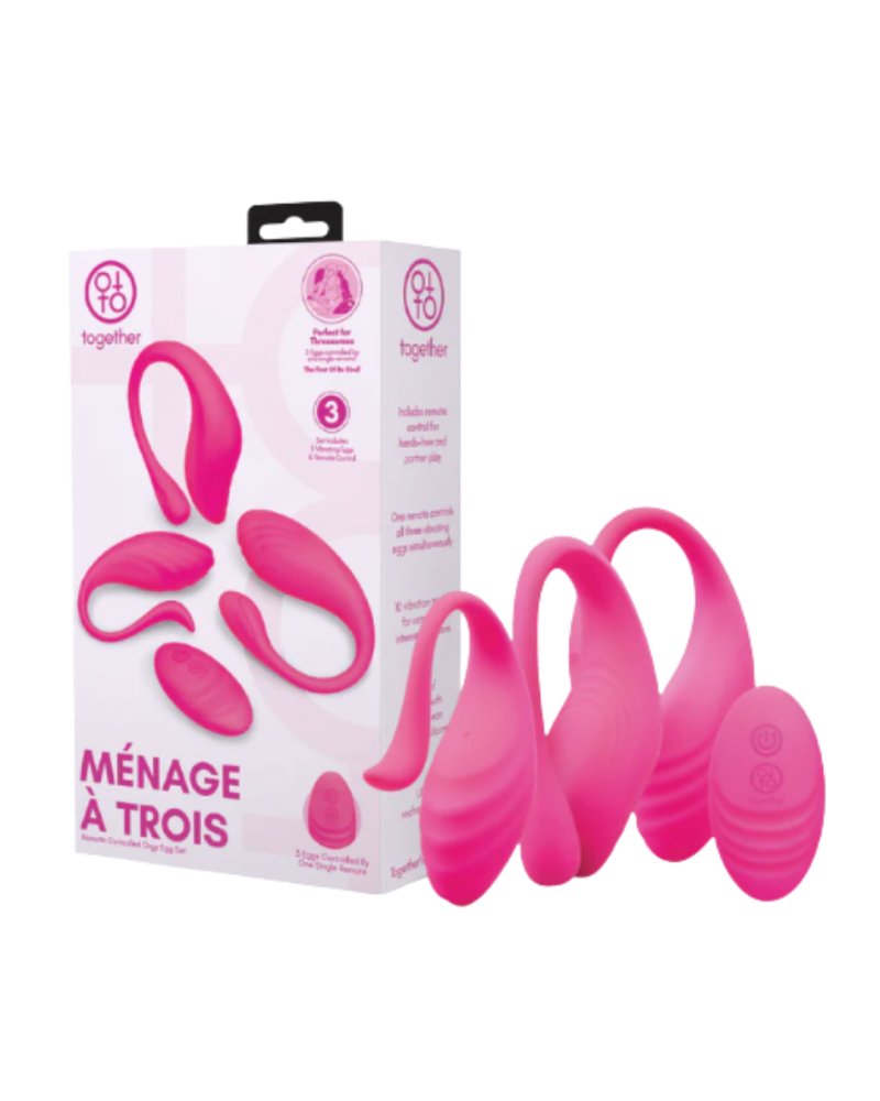 Together Menage A Trois Remote Control Orgy Egg Set-TOG-025