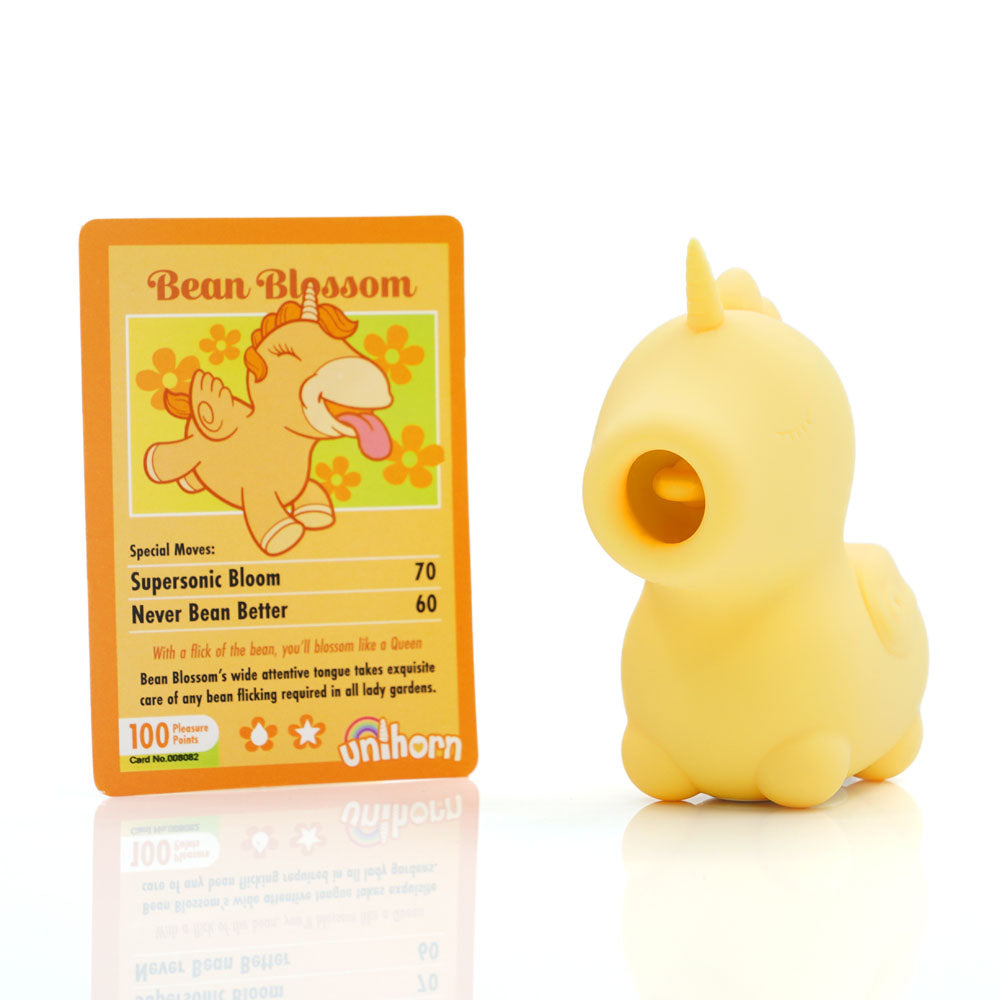 Unihorn - Bean Blossom - Yellow USB Rechargeable Flicking Stimulator-UNIBB