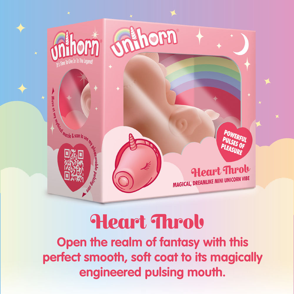 Unihorn - Heart Throb - Yellow USB Rechargeable Flicking Stimulator-UNIHT