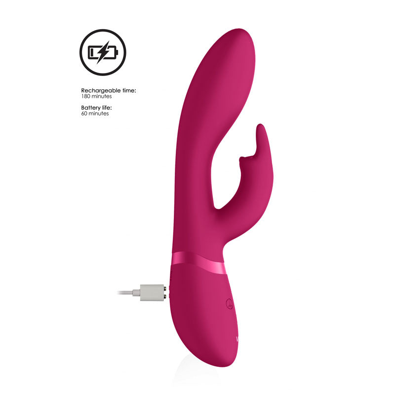 Vive Zosia - Pink 21.3 cm USB Rechargeable Rabbit Vibrator-VIVE016PNK