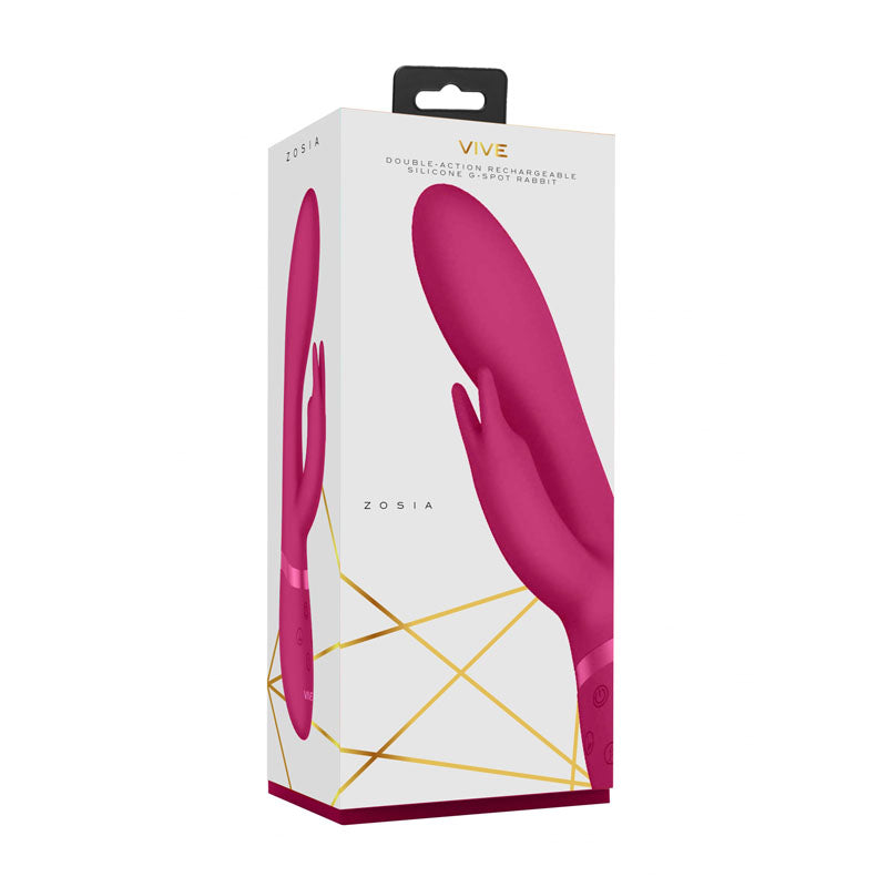 Vive Zosia - Pink 21.3 cm USB Rechargeable Rabbit Vibrator-VIVE016PNK