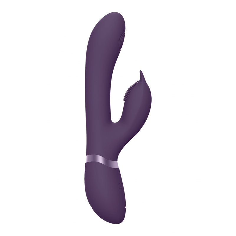 VIVE Aimi - Purple - Purple 22.3 cm USB Rechargeable Rabbit Vibrator-VIVE029PUR