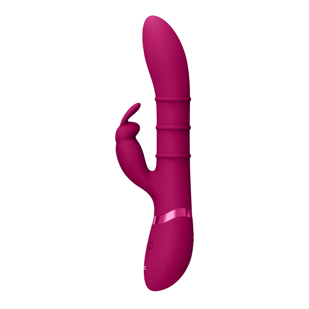 VIVE Sora - Pink - Pink 24.2 cm USB Rechargeable Rabbit Vibrator-VIVE054PNK