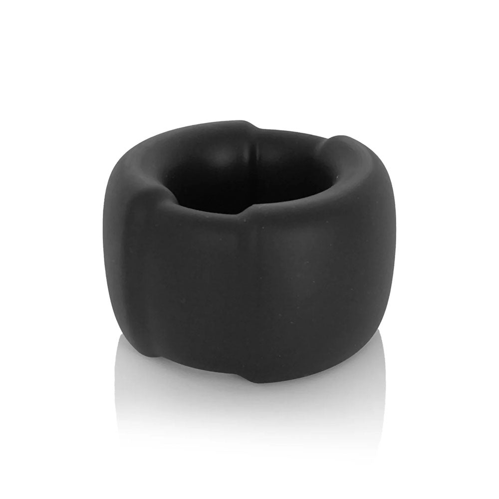 VERS Liquid Silicone Weight Steel Core Ball Stretcher - Black Ball Stretcher Ring with Steel Core-VRS-2207