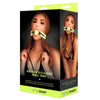 WhipSmart Glow Deluxe Silicone Ball Gag - Glow in the Dark Mouth Restraint-WS1013