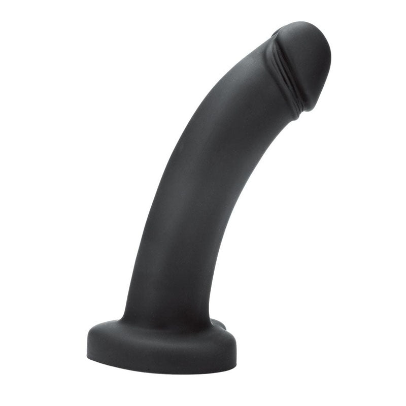 WhipSmart Heartbreaker 7 Heart Base Dildo - Black 17.8 cm Dong with Heart Shaped Base-WS1044